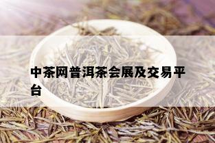 中茶网普洱茶会展及交易平台