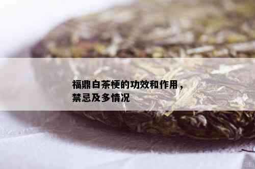 福鼎白茶梗的功效和作用，禁忌及多情况