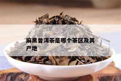 麻黑普洱茶是哪个茶区及其产地