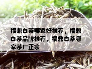 福鼎白茶哪家好推荐，福鼎白茶品牌推荐，福鼎白茶哪家茶厂正宗