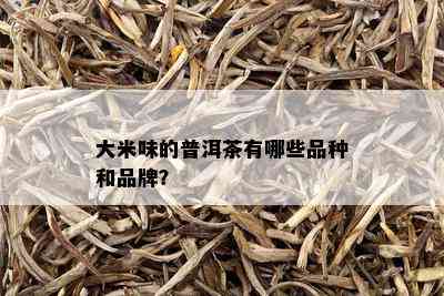 大米味的普洱茶有哪些品种和品牌？