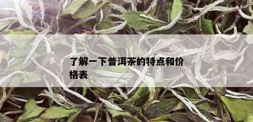 了解一下普洱茶的特点和价格表