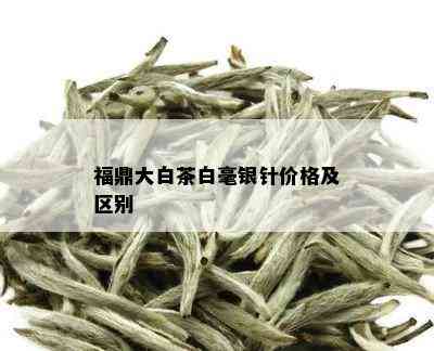 福鼎大白茶白毫银针价格及区别