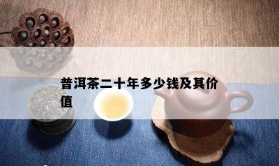 普洱茶二十年多少钱及其价值