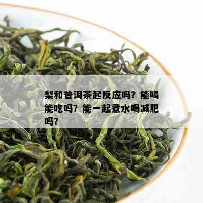 梨和普洱茶起反应吗？能喝能吃吗？能一起煮水喝减肥吗？