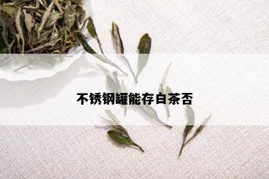 不锈钢罐能存白茶否