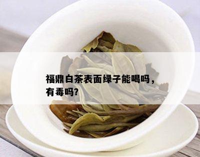 福鼎白茶表面绿子能喝吗，有吗？