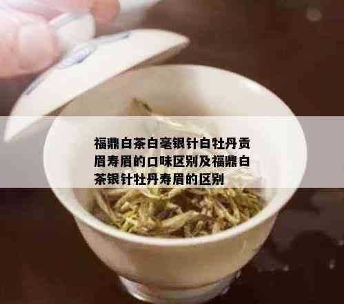 福鼎白茶白毫银针白牡丹贡眉寿眉的口味区别及福鼎白茶银针牡丹寿眉的区别