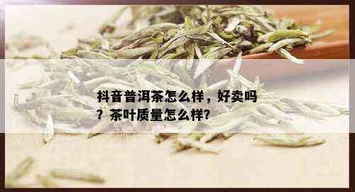 抖音普洱茶怎么样，好卖吗？茶叶质量怎么样？