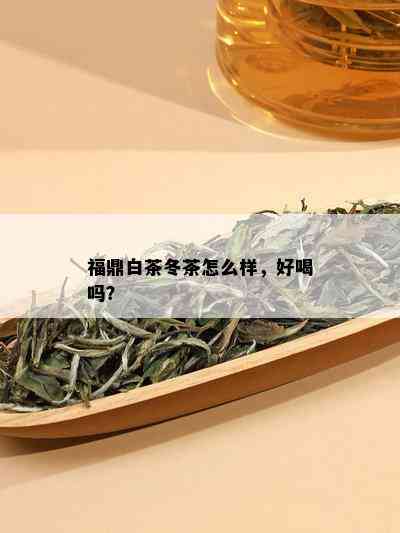 福鼎白茶冬茶怎么样，好喝吗？