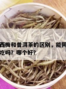 西梅和普洱茶的区别，能同吃吗？哪个好？