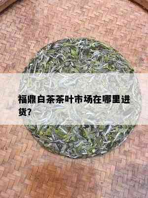 福鼎白茶茶叶市场在哪里进货？