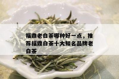 福鼎老白茶哪种好一点，推荐福鼎白茶十大知名品牌老白茶