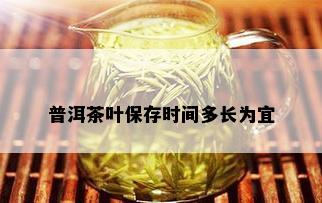 普洱茶叶保存时间多长为宜