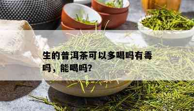 生的普洱茶可以多喝吗有吗，能喝吗？