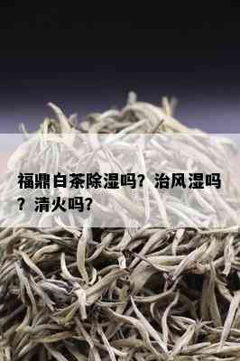 福鼎白茶除湿吗？治风湿吗？清火吗？