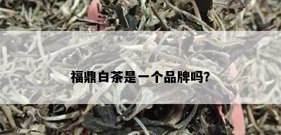 福鼎白茶是一个品牌吗？