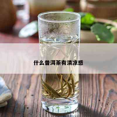 什么普洱茶有清凉感