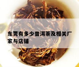 东莞有多少普洱茶及相关厂家与店铺