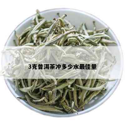 3克普洱茶冲多少水更佳量