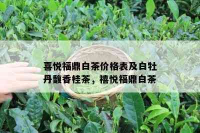 喜悦福鼎白茶价格表及白牡丹馥香桂茶，禧悦福鼎白茶