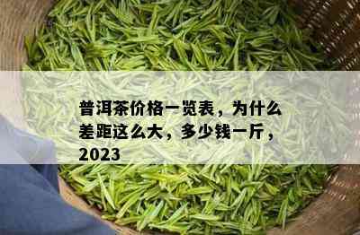 普洱茶价格一览表，为什么差距这么大，多少钱一斤，2023