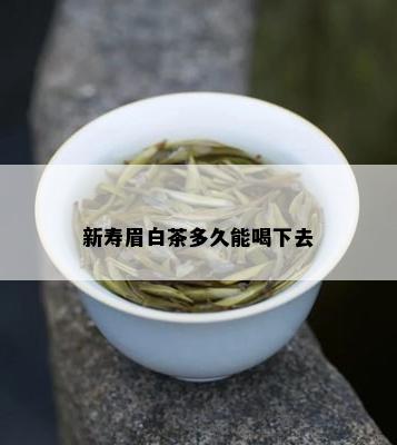 新寿眉白茶多久能喝下去