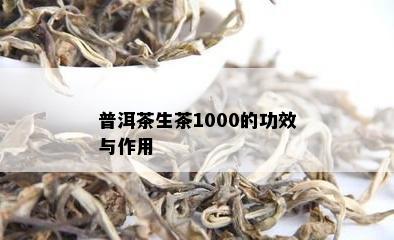 普洱茶生茶1000的功效与作用