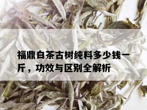 福鼎白茶古树纯料多少钱一斤，功效与区别全解析