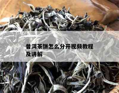 普洱茶饼怎么分开视频教程及讲解