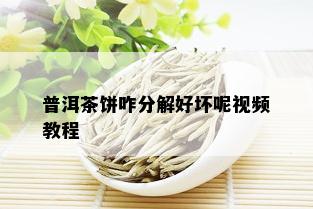 普洱茶饼咋分解好坏呢视频教程