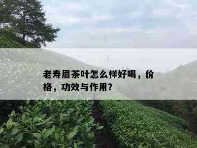 老寿眉茶叶怎么样好喝，价格，功效与作用？