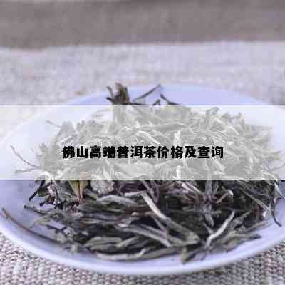 佛山高端普洱茶价格及查询