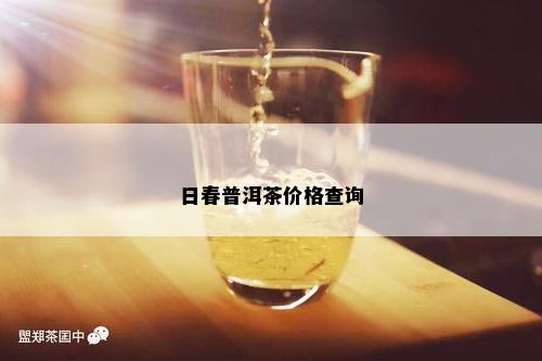 日春普洱茶价格查询