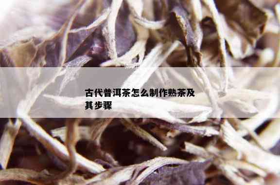 古代普洱茶怎么制作熟茶及其步骤