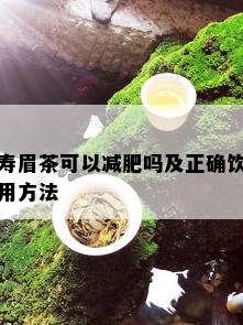 寿眉茶可以减肥吗及正确饮用方法