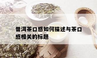 普洱茶口感如何描述与茶口感相关的标题