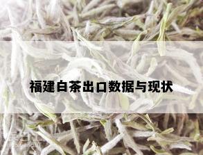 福建白茶出口数据与现状