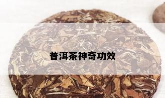 普洱茶神奇功效