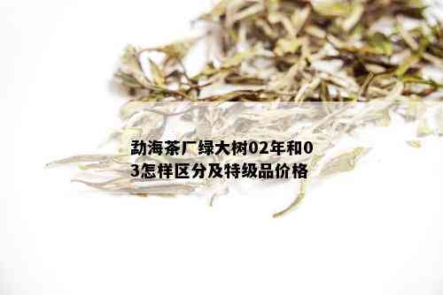 勐海茶厂绿大树02年和03怎样区分及特级品价格