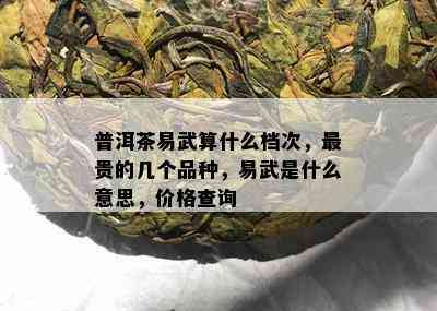 普洱茶易武算什么档次，最贵的几个品种，易武是什么意思，价格查询