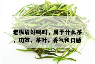 老枞眉好喝吗，属于什么茶，功效，茶叶，香气和口感