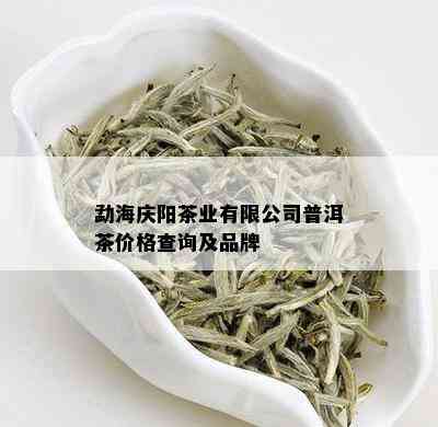 勐海庆阳茶业有限公司普洱茶价格查询及品牌