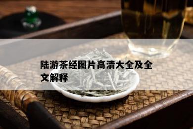 陆游茶经图片高清大全及全文解释