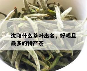 沈阳什么茶叶出名，好喝且最多的特产茶