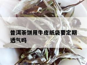 普洱茶饼用牛皮纸袋要定期透气吗