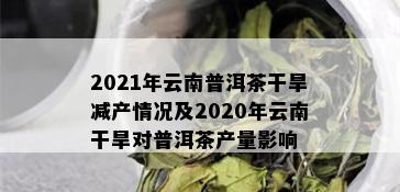 2021年云南普洱茶干旱减产情况及2020年云南干旱对普洱茶产量影响