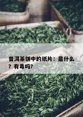 普洱茶饼中的纸片：是什么？有吗？