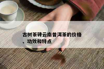 古树茶砖云南普洱茶的价格、功效和特点