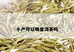 小产可以喝普洱茶吗